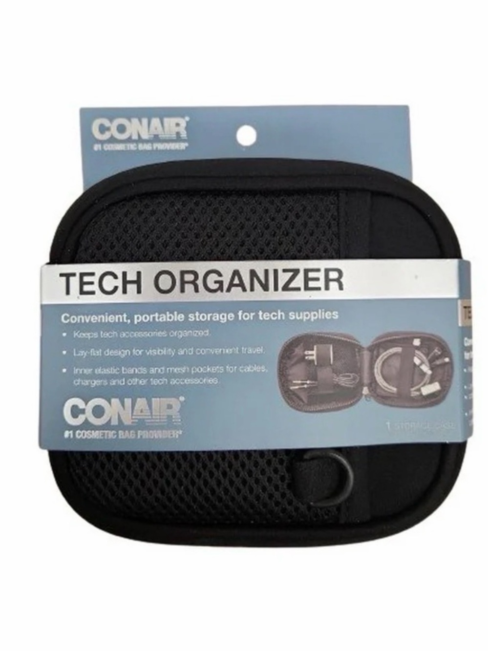 5/$15 Conair Black Tech Organizer Case